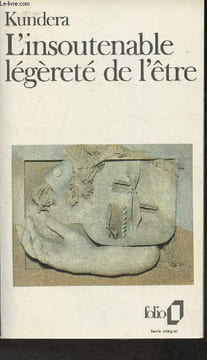 "L'insoutenable légèreté de l'être (Collection ""Folio"")". Kundera Milan