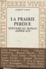 "La prairie perdue- Histoire du roman Américain (Collection ""Pierres vives"")". Cabau Jacques