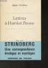 Lettres dà Harriet Bosse. Strindberg Auguste