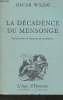 "La décadence du mensonge suivi de Plume, Crayon, poison (Collection ""la soirée du Prince"")". Wilde Oscar