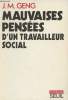 "Mauvaises pensées d'un travailleur social (Collection ""Combats"")". Geng J.M.