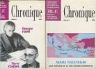 Chronique n°1 et n°2- 1996- Supplément au BLE- Sommaire: La mémoire et l'avenir- Aux sources de la civilisation chrétienne: Conférence inaugurale- ...