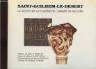 Saint-Guilhem-Le-Desert- La sculpture du cloître de l'Abbaye de Gellone. Saint-Jean Robert