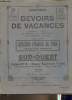 Concours de devoirs de vacances encouragé et doté de prix par Le président et les ministres- Par Sud ouest- Cahier n°8 Cours supérieur 1re année 1949. ...