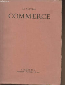 Le nouveau commerce- Cahiers 15-16- Printemps été 1970- Sommaire: Effusion de sens par Dalmas André, L'image dans le tapis par Vivien Claude, Les limves incandescentes par White Kenneth, Midi d'Orphée par Munier Roger, Poèmes par Charles Racine- etc.
