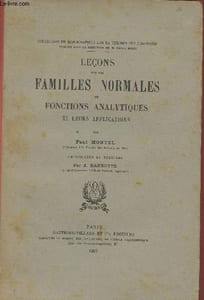 Leçons sur les familles normales de fonctions analytiques et leurs applications (Collection de monographies sur la théorie des fonctions)