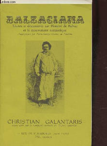 Catalogue/Balzagiana, livres et documents sur Honoré de Balzac et le mouvement romantique