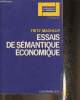 "Essais de sémantique économique (Collection ""Perspectives de l'économique, critique"")". Machlup Fritz