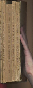 Bibliothèque Henri Beraldi- Parties I à V (5 volumes) Livres anciens, époque romantique, livres illustrés modernes etc