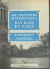 Dictionnaire historique des rues de Paris- Supplément. Hillairet Jacques, Payen- Appenzeller Pascal