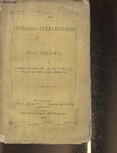 Causeries Guernesiaises- Edition Acompagnée De Dix Lettres En Anglais Sur Des Sujets Littéraires