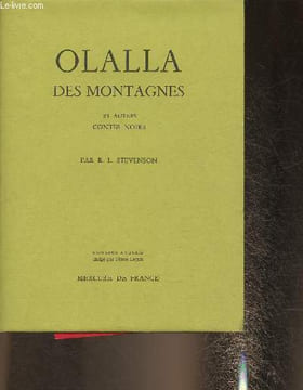 Olalla des montagnes et autres contes noirs- Précédé de Un Chapitre sur les rêves. Stevenson R.L.