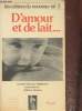 "2 volumes/D'amour et de lait + Corps de la mère, corps de l'enfant (Collection ""les cahiers du nouveu-né"" n°3 et 4)". Herbinet Etienne, Rapoport ...