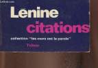 "Citations de Lénine- Victoire pour les exploités ( Collection ""Les murs ont la parole"")". Durand Pierre, Lénine