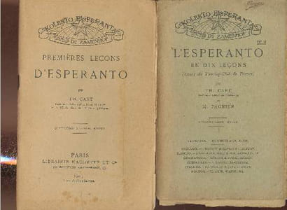 "2 volumes/ L'esperanto en dix leçons+ Premières leçons d'Espéranto (Collection ""Kolekto Esperanta"")"