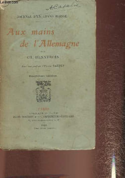 Aux mains de l'Allemagne. Hennebois Ch.