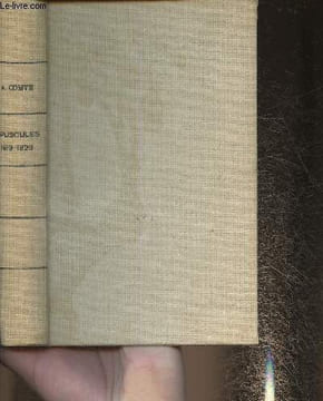 Opuscules de philosophie sociale 1819-1828. Comte Auguste