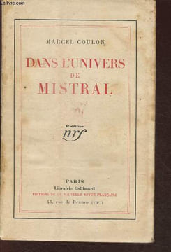 Dans l'univers de Mistral. Coulon Marcel