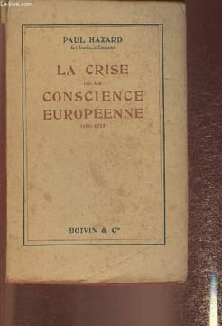 La crise de la conscience européenne 1680-1715. Hazard Paul