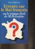 Erreurs sur le Mal Français ou le trompe-l'oeil de M. Peyrefitte (Collection Histoire n°1). Dumont Jean