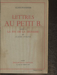 Lettres au petit B. précédés de la fin de la jeunesse