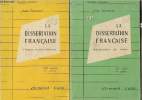 2 volumes/La dissertation franaise Tome I: Auteurs et genres littraires+ Tome II: Explication de texte. Thoraval Jean