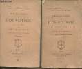 Théâtre choisi de J. de Rotrou Tomes I et II (2 volumes) Avec une étude par Louis de Ronchaud. De Rotrou J., De Ronchaud Louis
