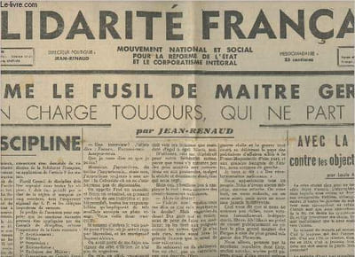 Journal de la Solidarité française n°29, 2e année- Samedi 9 Mars 1935