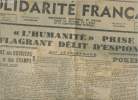 Journal de la Solidarité française n°34, 2e année- Samedi 13 avril 1935. Tissier Jacques, Jean-Renaud, Fromentin Jacques