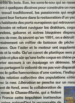 Libération hors-série, Juillet/Aout 1992- La folie des voiles-Sommaire: Brest 92 ou le retour des bateaux oubliés- L'agitateur du littoral par Luc Le ...
