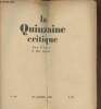 La quinzaine critique des livres et de revues n°26- 25 Janvier 1931. Collectif