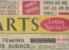 Arts (lettres, spectacles) n°698- Du 26 novembre au 2 décembre 1958. Oppenheimer Robert, D'Ormesson Jean, Peyrefitte R.