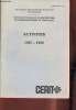 Activités 1987-1988 du centre d'tudes et de recherches interdisciplinaires en théologie de l'université des sciences humaines de Strasbourg. Collectif