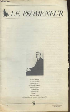 Le promeneur XIII, mi-décembre-Sommaire; Les folies Ziegfeld par Edmund Wilson- Tête colossale olmèque par Severo Sarduy- L'été du désastre par Renaud ...