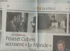 "Extrait du journal ""Le Monde""- L'été en série du Dimanche-Lundi 3-4 aout 2014-Sommaire: Péan et Cohen accusent ""Le monde""- 4 novembre 1971: Serge ...