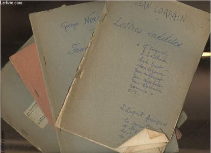 Ensemble d'extrait d'oeuvres de et sur Jean Lorrain
