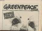 Greenpeace n°7- Eté 1981. Collectif