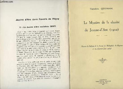 Le mystère de la Charité de Jeanne-d'Arc (1910) - extrait du bulletin de la société des bibliophiles de Guyenne n°89 (Janvier-Juin 1969+ Jeanne D'Arc dans l'oeuvre de Péguy (extrait)