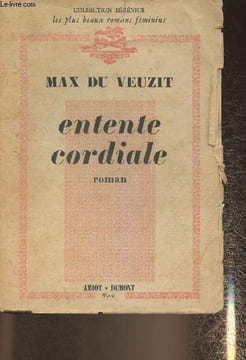 "Entente cordiale- Roman (Collection ""Bérénice"")". Du Veuzit Max