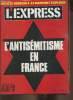 L'express n°1996- 15-21 septembre 1989- L'antisémitisme en France-Sommaire: Delors: revoir Paris- Fabius: au nom du père- Les 20 ans de Chaban- Les ...