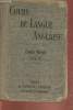 Cours de langue anglaise (cours moyen 1re et 2eme parties réunies) Le verbe, le nom, l'adjectif, l'article, le pronom. Beaujeu, Ducruet, Hervier, ...