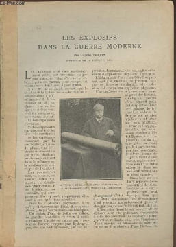 Les explosifs de la guerre moderne. Turpin Eugène