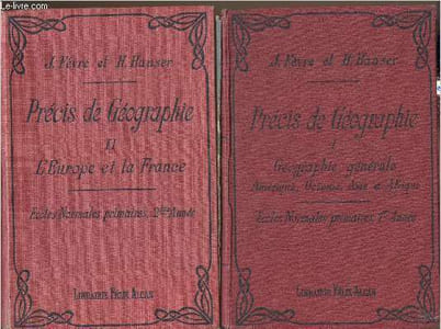 Précis de géographie- Tomes I et II (2 volumes) Géographie générale, Amérique, Océanie, Asie, Afrique-L'Europe et la France
