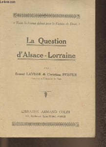 La question d'Alsace-Lorraine