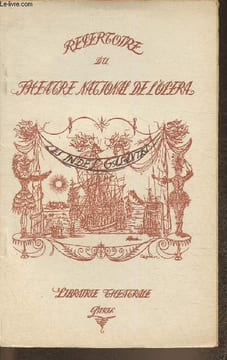 Répertoire du théâtre national de l'opéra- Les indes galantes- Opéra en 4 entrées et un prologue. Rameau Jean-Philippe, Dukas Paul, Busser Henri