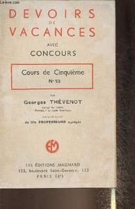 Devoirs de vacances avec concours- Cours de 5e n°13