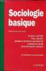 Sociologie basique. Coiffier Eliane, Crozet Yves, Faure Fran&ccedil;ois
