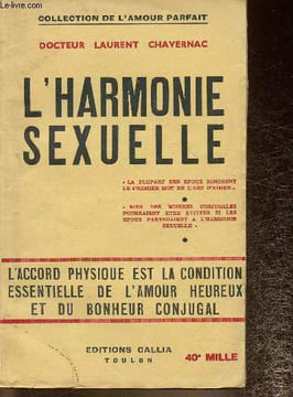 L'harmonie sexuelle (Collection de l'amour parfait). Chavernac Laurent