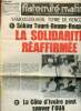 Fraternité Matin n°5563, 5 mai 1983 : La solidarité réaffirmée. Le comptable effectuait des retraits sur un compte bloqué. La BNDA perd 16 millions de ...