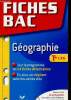 Fiches Bac Géographie Tle L/ES. Tout le programme en 54 fiches détachables + un dépliant avec les cartes clés. Martin Sophie